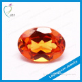 Hot sale low price tangerine oval shape rough gemstones